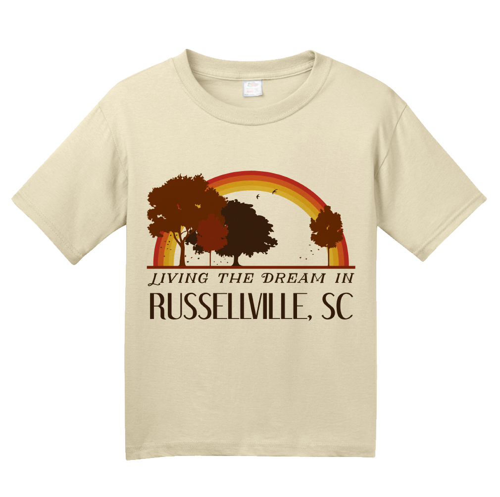 Youth Natural Living the Dream in Russellville, SC | Retro Unisex  T-shirt