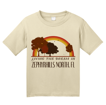 Youth Natural Living the Dream in Zephyrhills North, FL | Retro Unisex  T-shirt