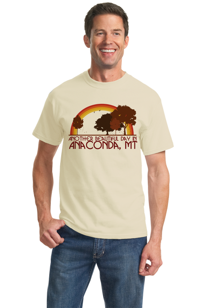 Standard Natural "Another Beautiful Day In Anaconda, Montana" T-shirt