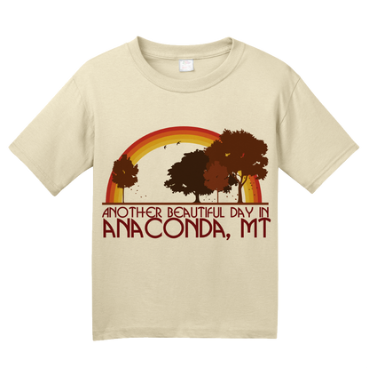 Youth Natural "Another Beautiful Day In Anaconda, Montana" T-shirt