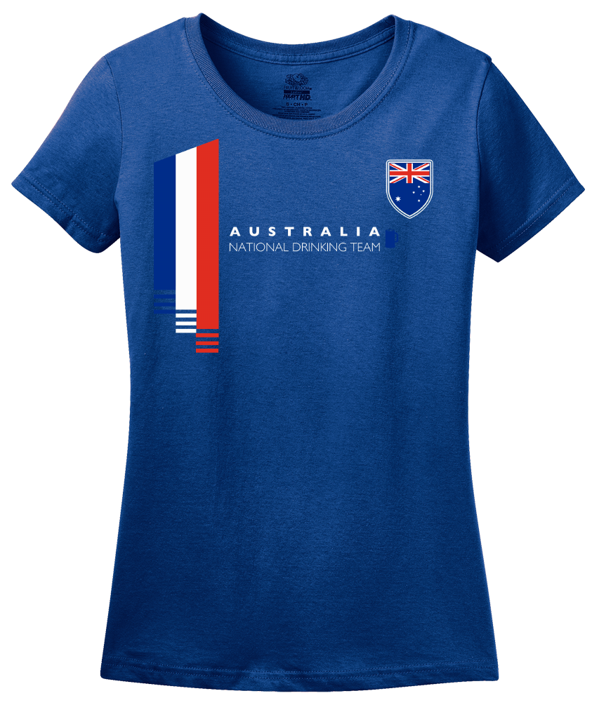 Ladies Royal Australia National Drinking Team - Waltzing Matilda Aussie Beer T-shirt