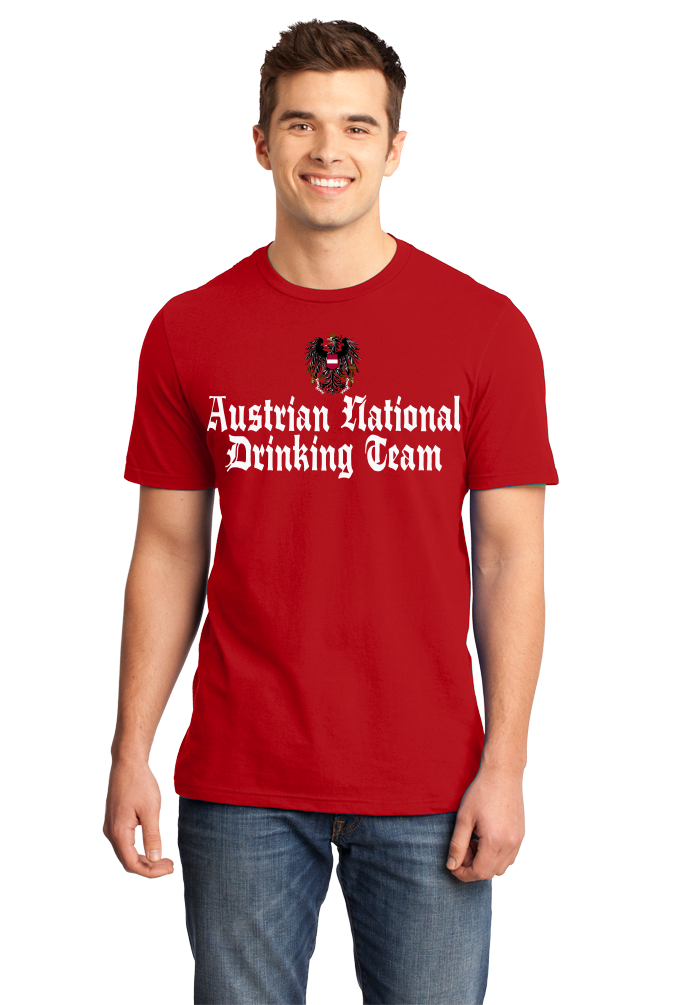 Standard Red Austrian National Drinking Team - Austrian Pride Vienna Salzburg T-shirt