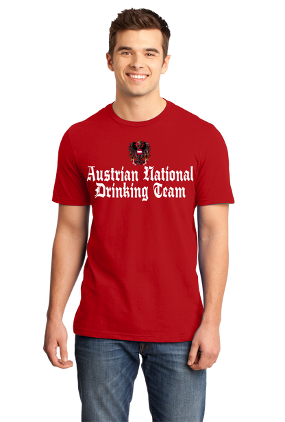 Standard Red Austrian National Drinking Team - Austrian Pride Vienna Salzburg T-shirt
