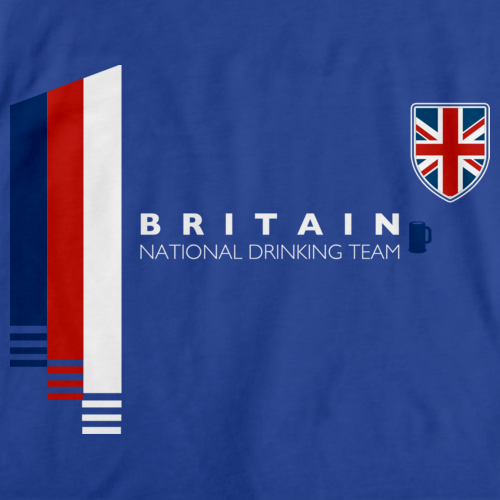 Britain National Drinking Team Royal Blue art preview