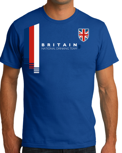 Standard Royal Britain National Drinking Team - British Soccer Football Funny T-shirt
