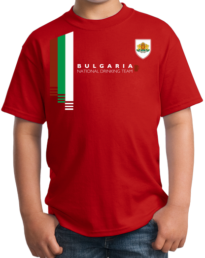Youth Red Bulgaria National Drinking Team - Bulgarian Soccer Football T-shirt
