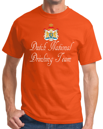 Standard Orange Dutch National Drinking Team - Netherlands Soccer Football Funny T-shirt