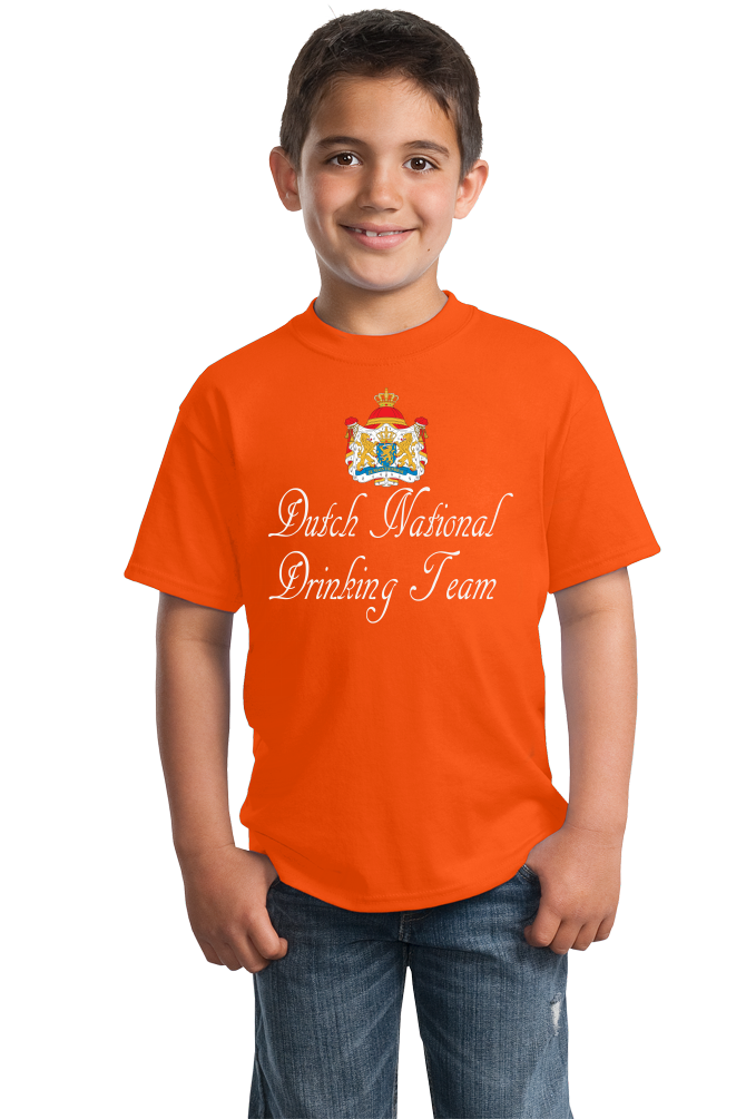 Youth Orange Dutch National Drinking Team - Netherlands Soccer Football Funny T-shirt