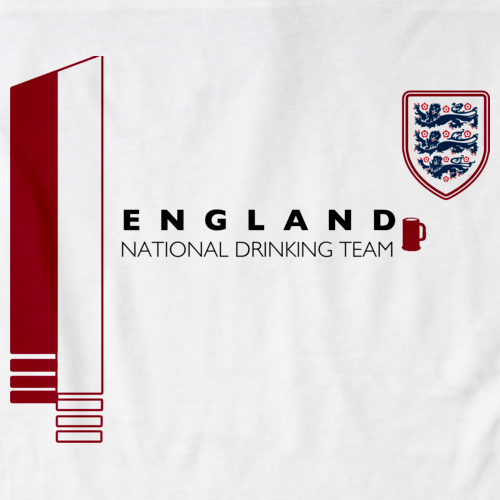 England National Drinking Team White art preview