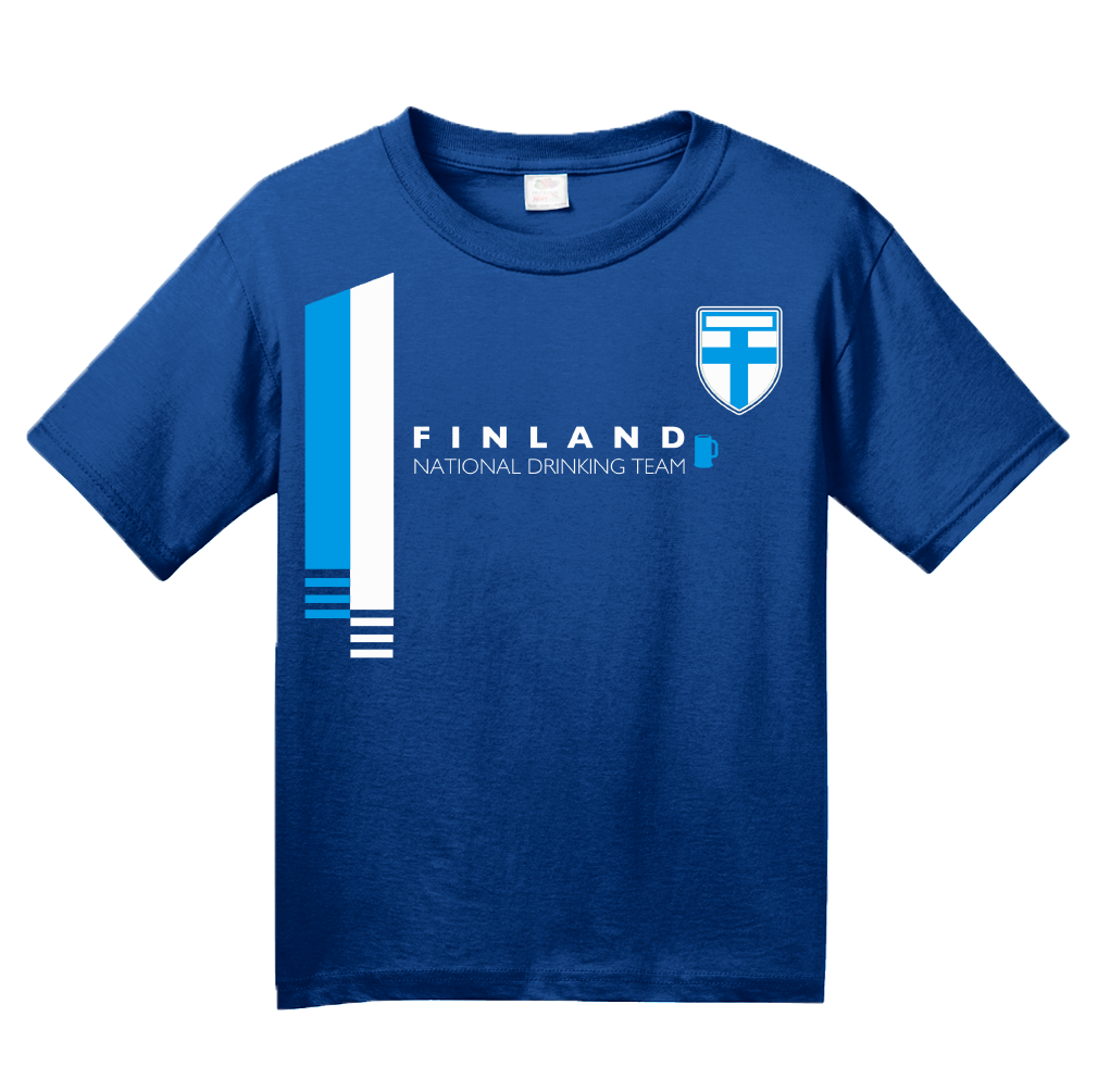 Youth Royal Finland National Drinking Team - Finnish Football Soccer Funny T-shirt