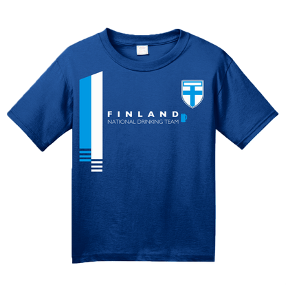 Youth Royal Finland National Drinking Team - Finnish Football Soccer Funny T-shirt