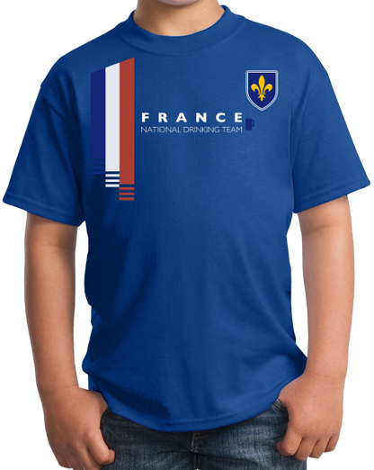 Youth Royal France National Drinking Team - French Football Soccer Funny T-shirt