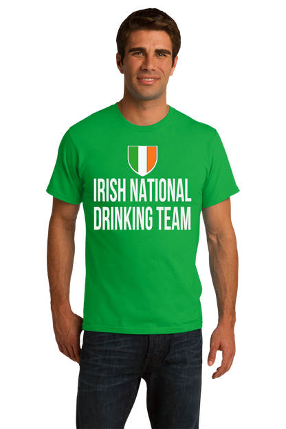 Standard Green Irish National Drinking Team - Ireland Soccer Football Pub T-shirt