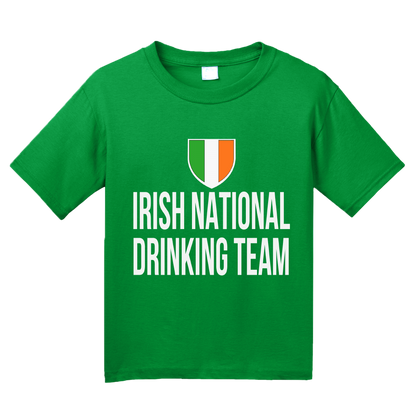 Youth Green Irish National Drinking Team - Ireland Soccer Football Pub T-shirt