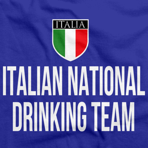 ITALIAN NATIONAL DRINKING TEAM Royal Blue art preview