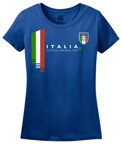 Ladies Royal Italy National Drinking Team - Italian Soccer Football Funny T-shirt
