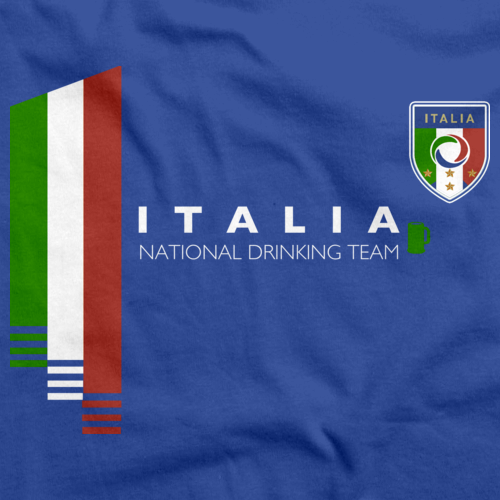 Italy National Drinking Team Royal Blue art preview