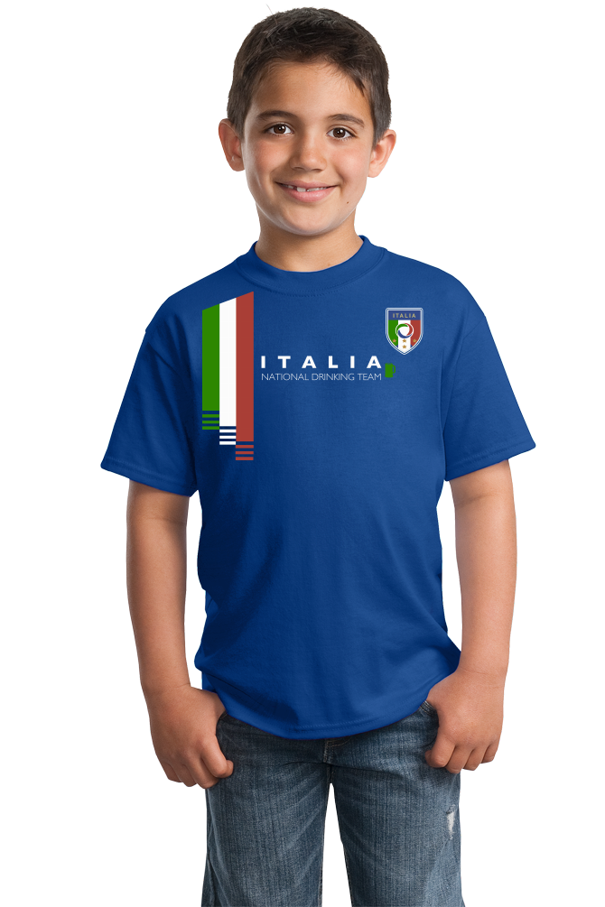 Youth Royal Italy National Drinking Team - Italian Soccer Football Funny T-shirt