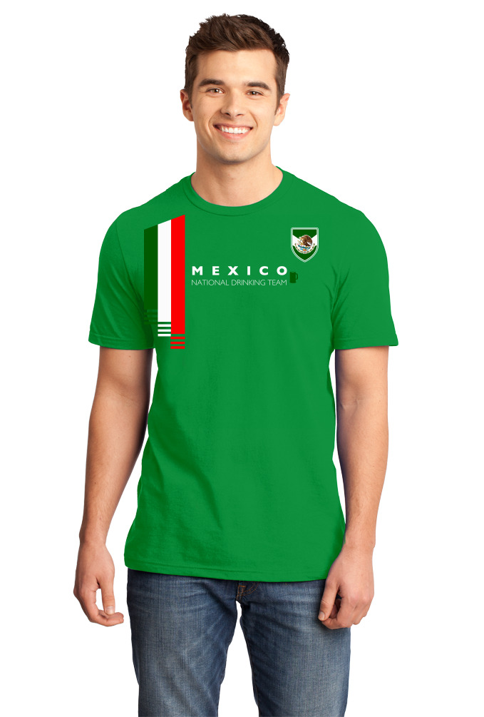 Standard Green Mexico National Drinking Team - Mexican Soccer Futbol Funny T-shirt