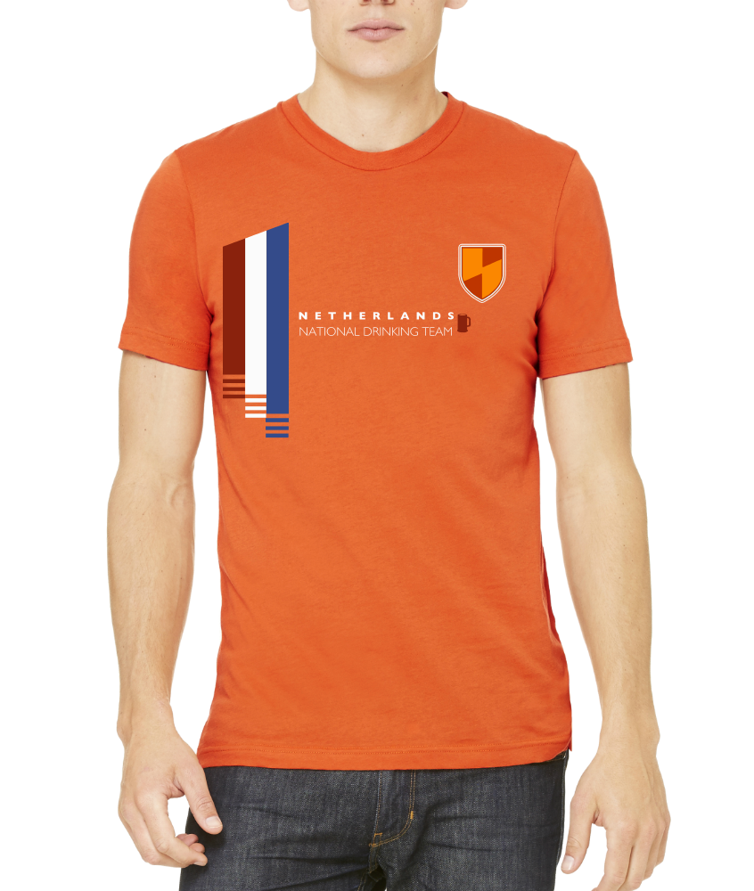 Standard Orange Netherlands National Drinking Team - Dutch Soccer Football T-shirt