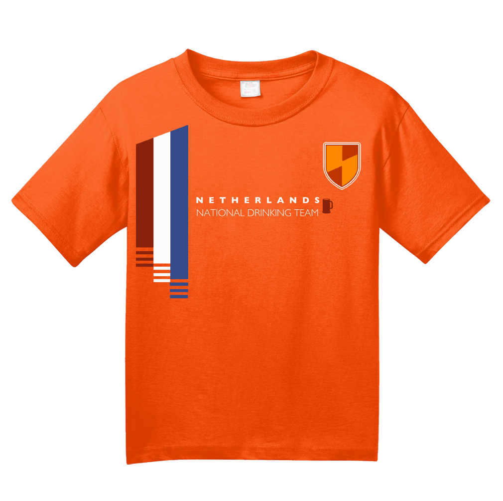 Youth Orange Netherlands National Drinking Team - Dutch Soccer Football T-shirt