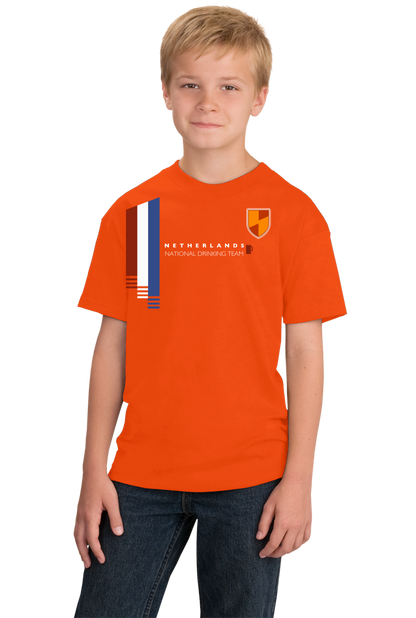 Youth Orange Netherlands National Drinking Team - Dutch Soccer Football T-shirt
