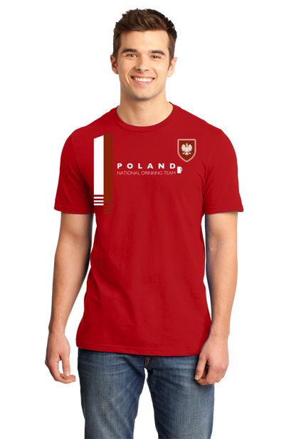 Standard Red Poland National Drinking Team - Polish Soccer Football Funny T-shirt