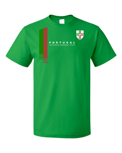 Standard Green Portugal National Drinking Team - Portuguese Futebol Soccer T-shirt
