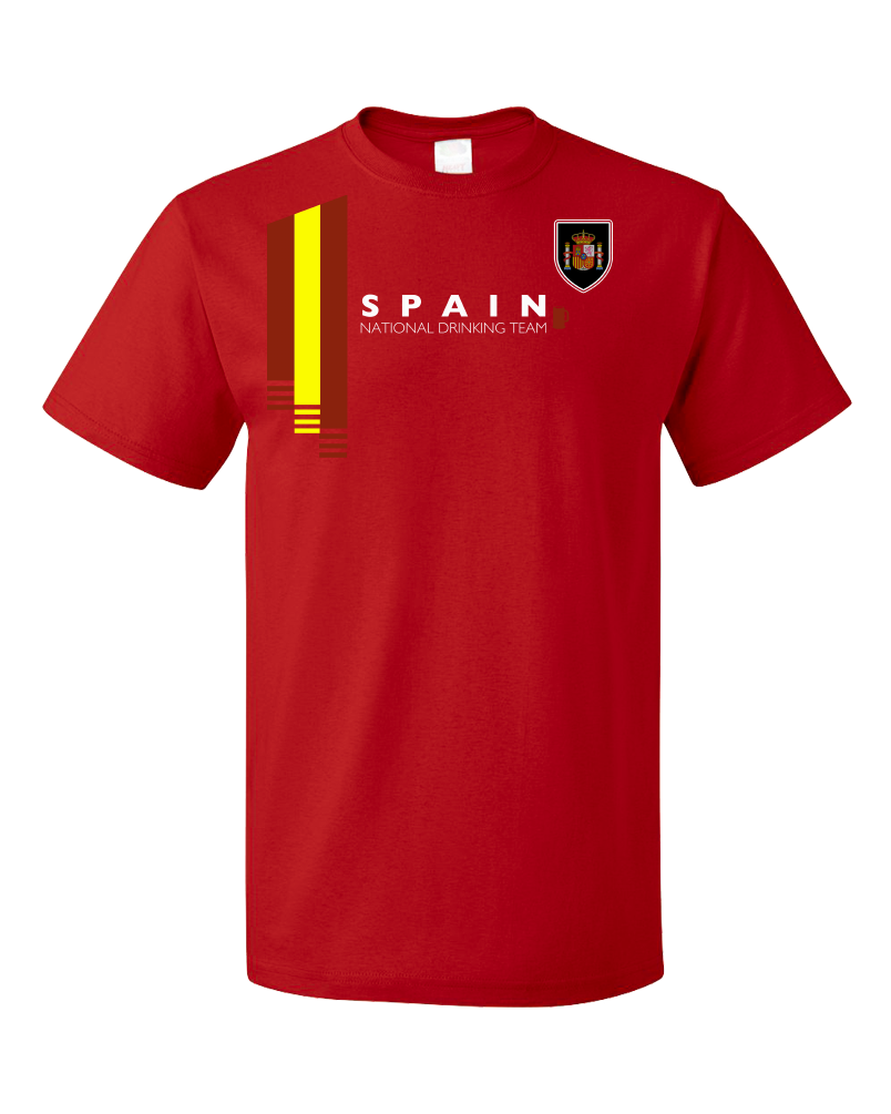 Standard Red Spain National Drinking Team - Spanish Futbol Soccer Funny T-shirt