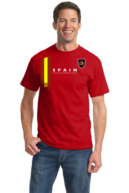 Standard Red Spain National Drinking Team - Spanish Futbol Soccer Funny T-shirt