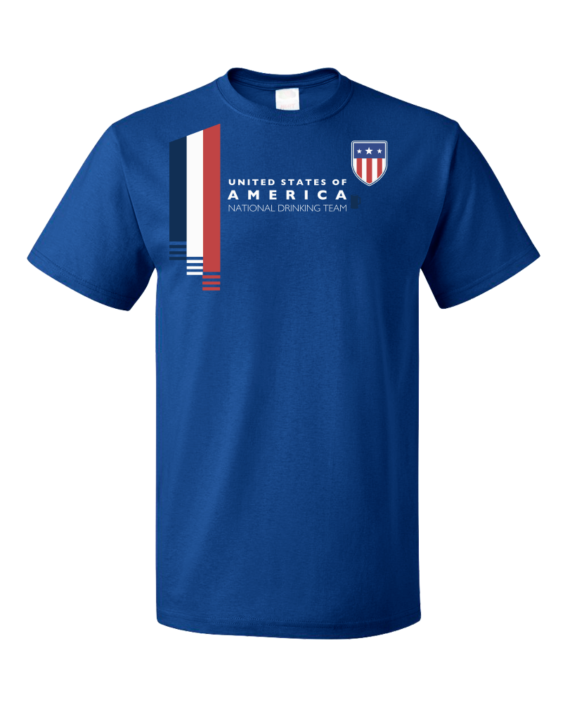 Standard Royal Usa National Drinking Team - American Soccer Football Fan T-shirt