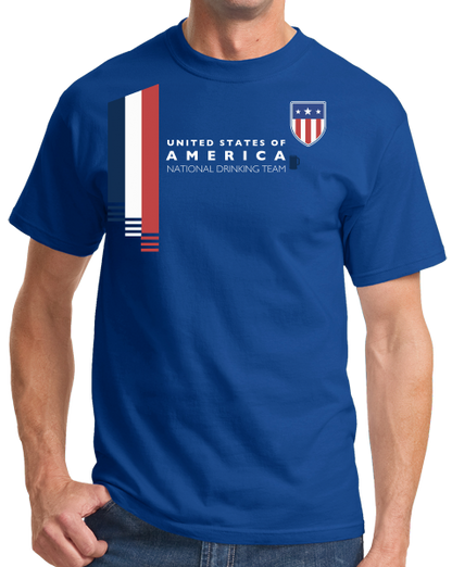 Standard Royal Usa National Drinking Team - American Soccer Football Fan T-shirt