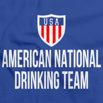 AMERICAN NATIONAL DRINKING TEAM Royal Blue art preview