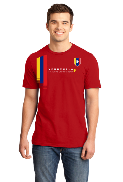 Standard Red Venezuela National Drinking Team - Venezeulan Soccer Futbol Fan T-shirt