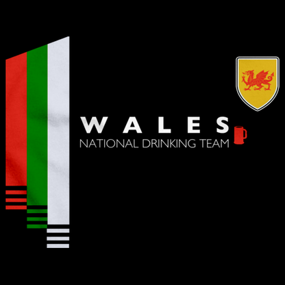 Wales National Drinking Team Black art preview