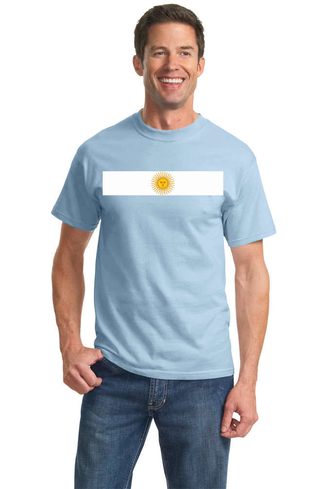 Standard Light Blue Argentina National Flag - Argentinian Argentine Pride Heritage T-shirt