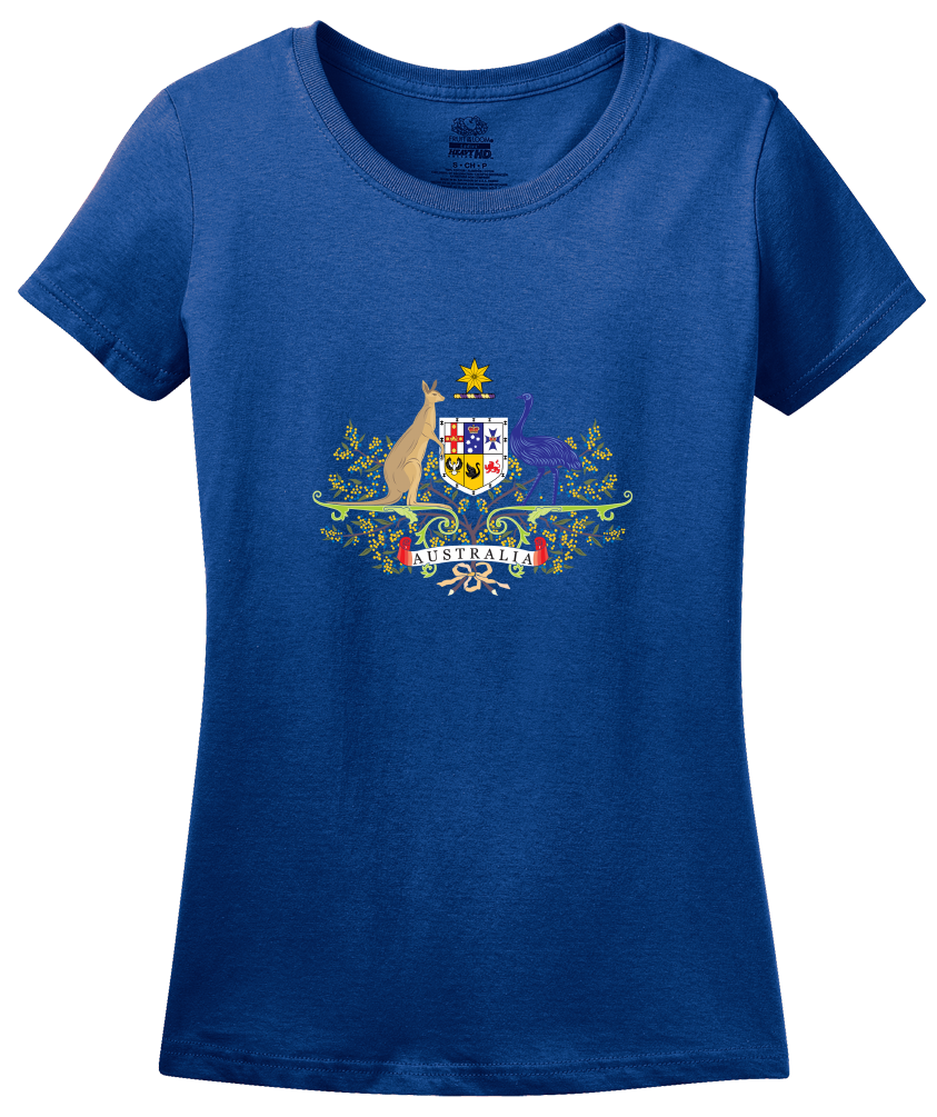 Ladies Royal Australian Coat Of Arms - Australia Aussie Pride Heritage Love T-shirt