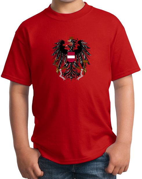 Youth Red Austrian Flag - Austria Pride Heritage Love Vienna Fun Gift T-shirt