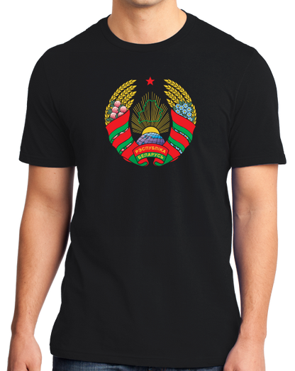 Standard Black Belarus National Emblem - Belarus Belarusian Pride Heritage T-shirt