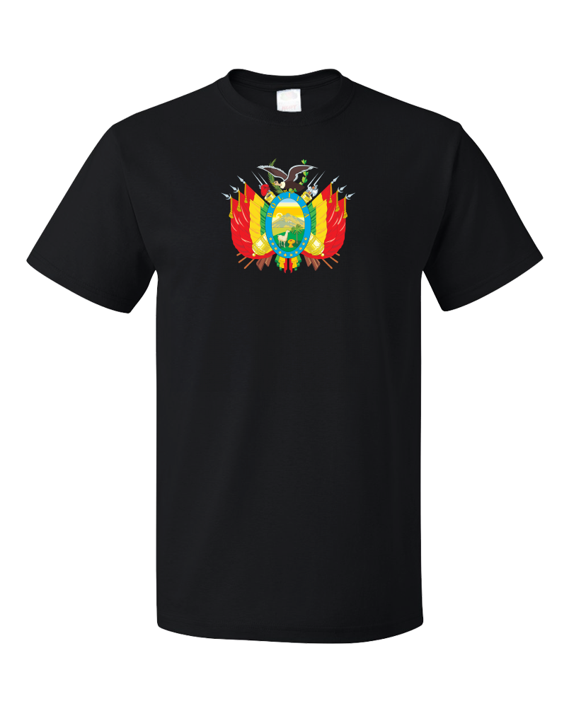 Standard Black Bolivian Coat Of Arms - Bolivia Pride Heritage Love Ancestry T-shirt