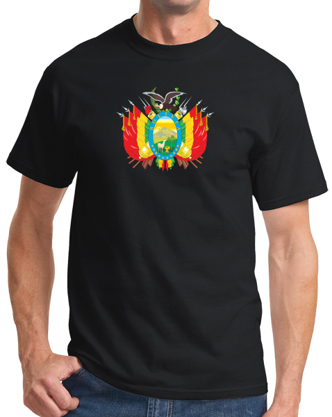 Standard Black Bolivian Coat Of Arms - Bolivia Pride Heritage Love Ancestry T-shirt