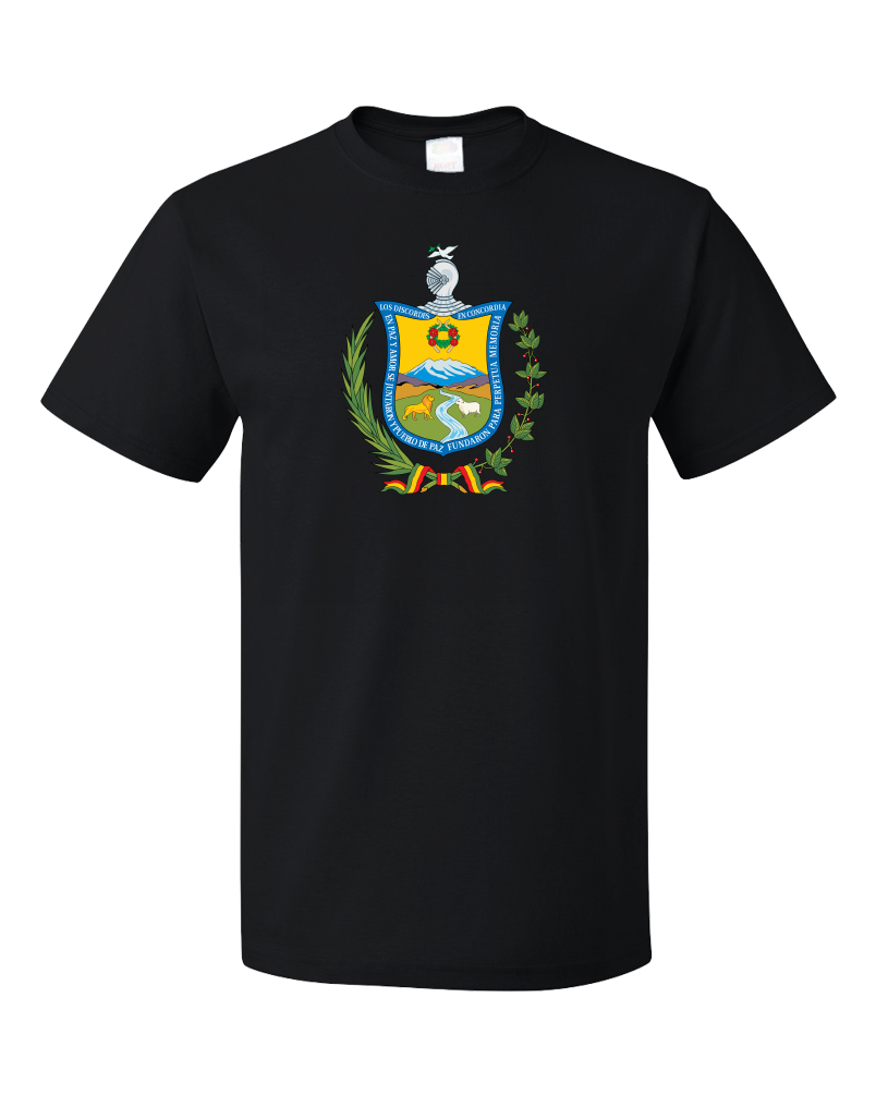 Standard Black La Paz Coat Of Arms - Bolivia Bolivian Pride Heritage Love T-shirt