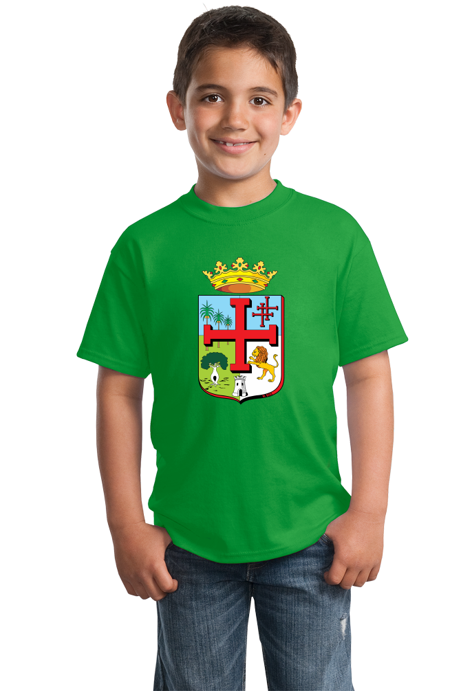 Youth Green Santa Cruz De La Sierra Coat Of Arms - Bolivia Pride Heritage T-shirt