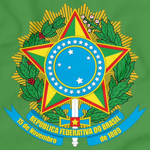 BRAZIL COAT OF ARMS Green art preview