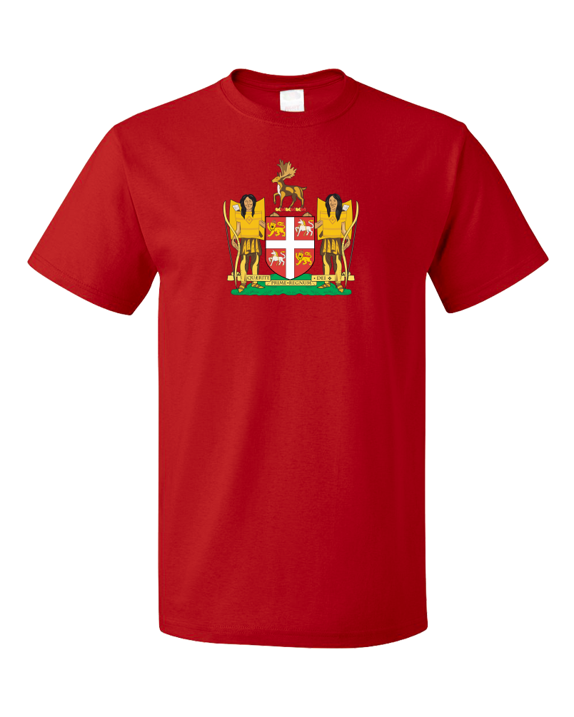 Standard Red Newfoundland & Labrador Provincial Coat Of Arms - Newfie Pride T-shirt