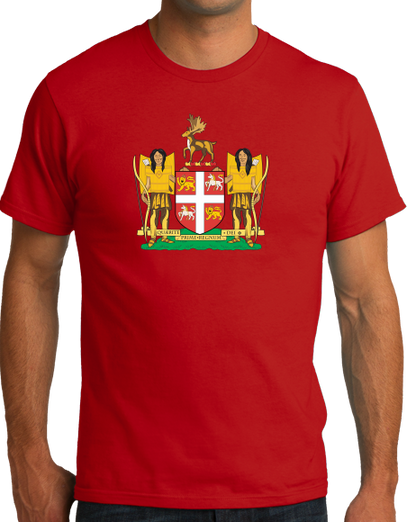Standard Red Newfoundland & Labrador Provincial Coat Of Arms - Newfie Pride T-shirt