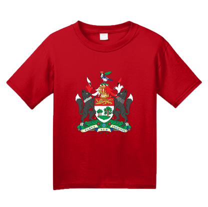 Youth Red Prince Edward Island Province Coat Of Arms - PEI Canada Love T-shirt