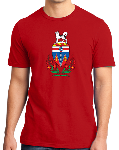 Standard Red Yukon Territory Coat Of Arms - Whitehorse Canada Kluane Gift T-shirt
