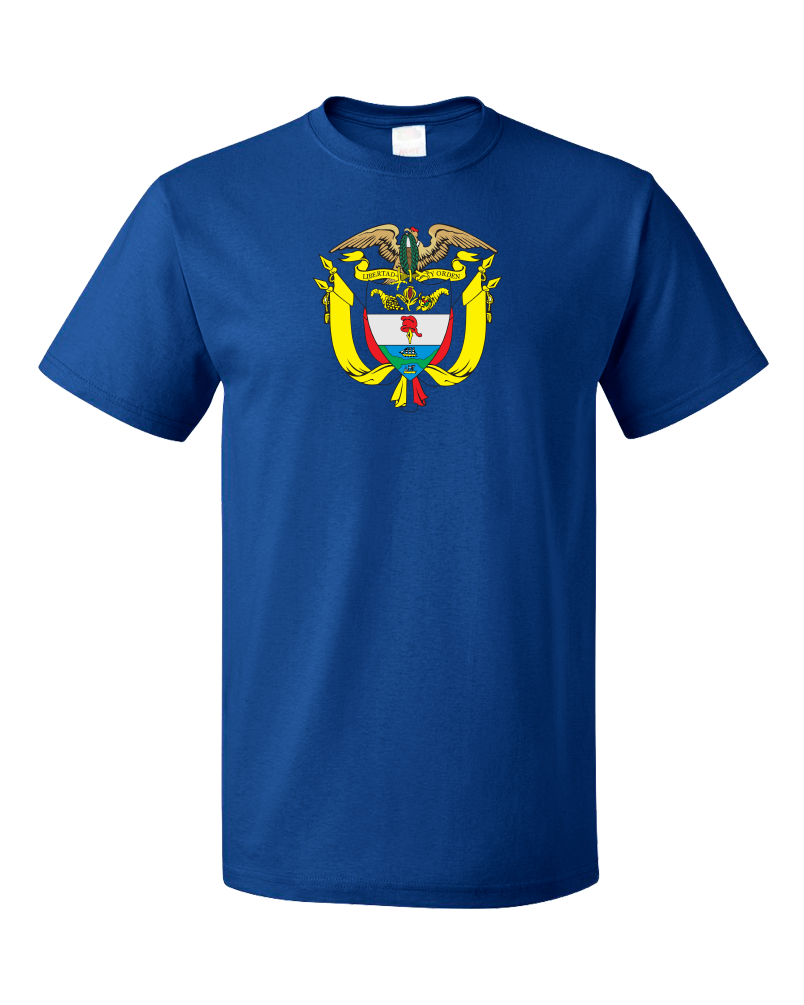 Standard Royal Colombia Coat Of Arms - Columbian Pride Flag History Heritage T T-shirt