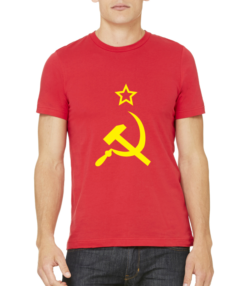 Standard Red USSR Hammer & Sickle Flag - Soviet Union Communism Russia T-shirt